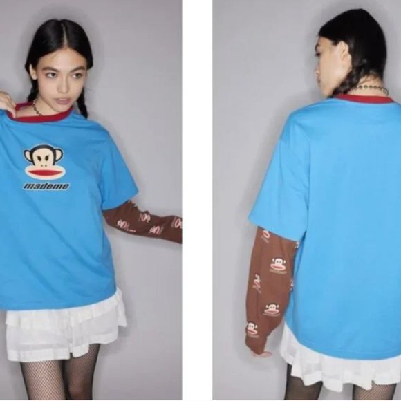 NWOT MadeMe X Paul Frank Layered Tee RARE - Picture 6 of 6
